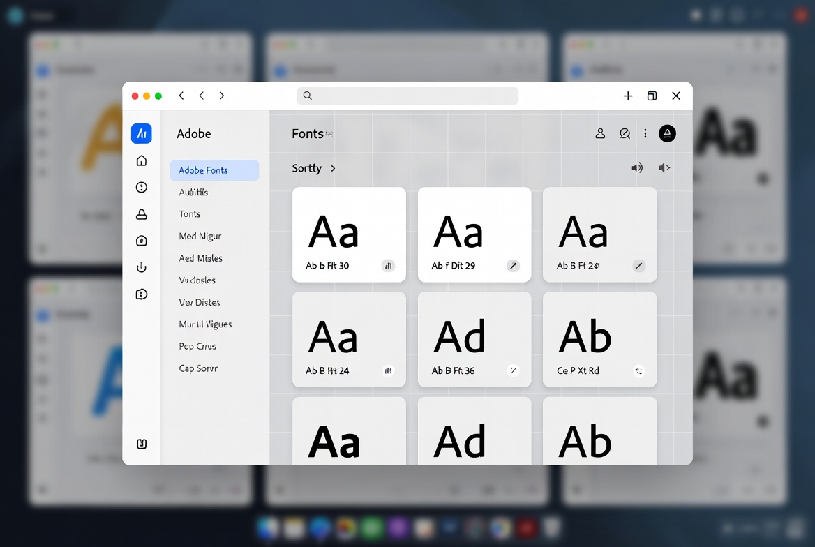 Illustration zu Adobe Fonts