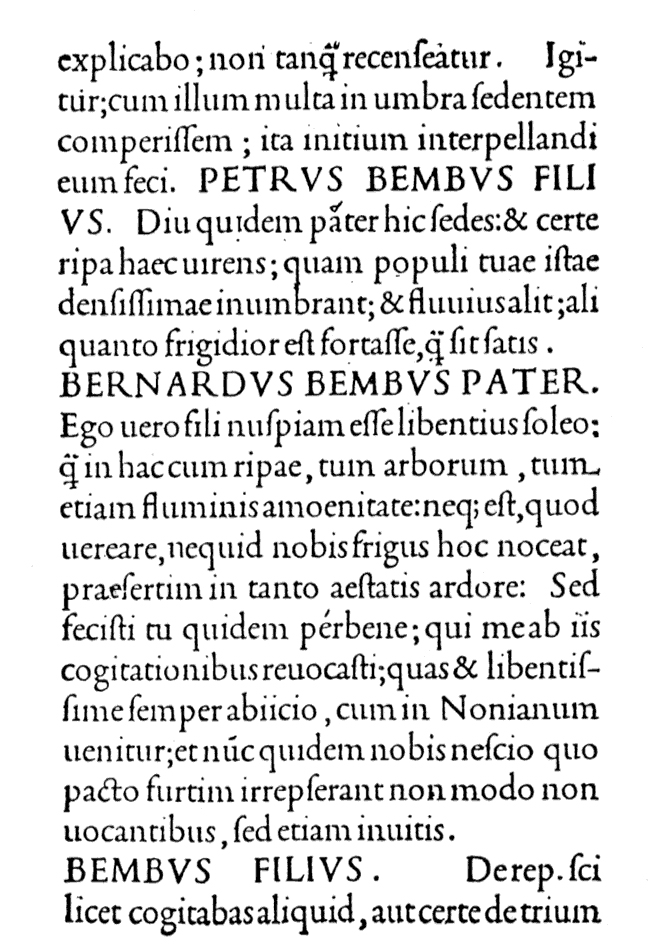 Beispiel einer Antiqua
