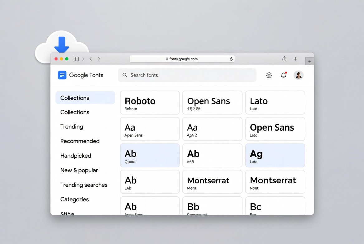 Illustration zu Google Fonts