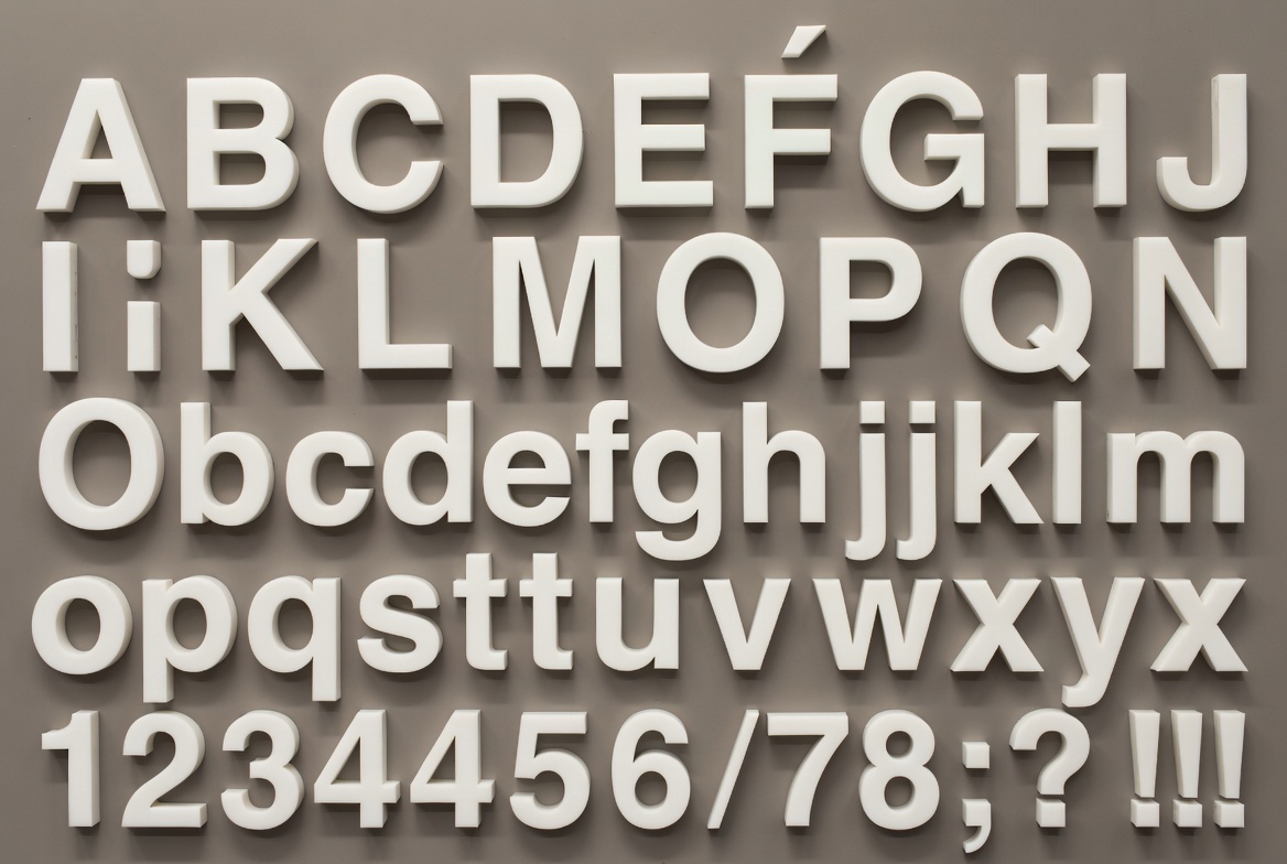 Illustration der Schrift Helvetica