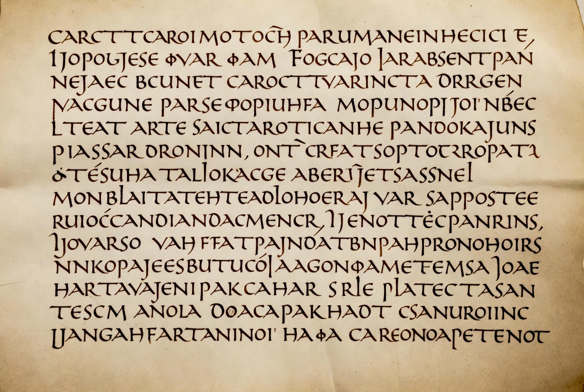 Illustration der karolingischen Minuskel