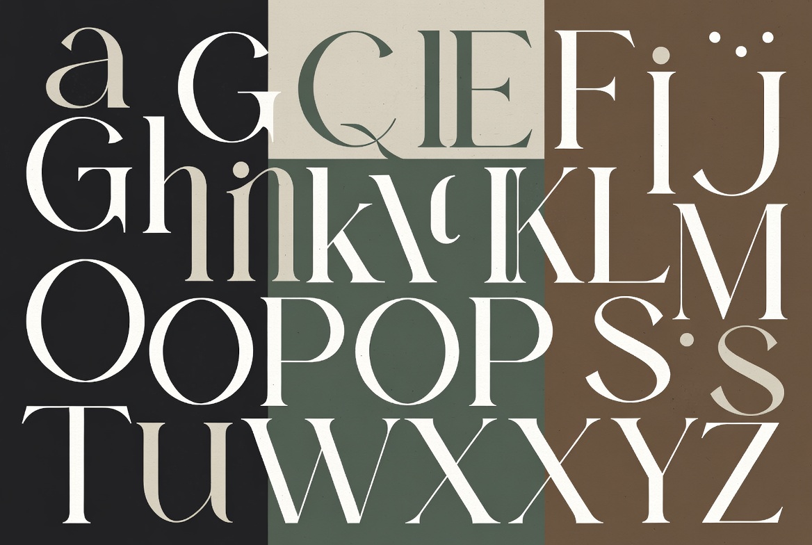Abstrakte typografische Komposition